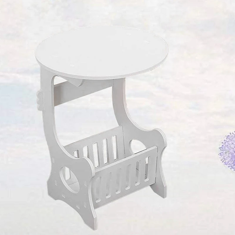 Mini Plastic Round Coffee Tea Table Home Living Room Storage Rack Bedside Table White
Mini Plastic Round Coffee Tea Table Home Living Room Storage Rack Bedside Table White