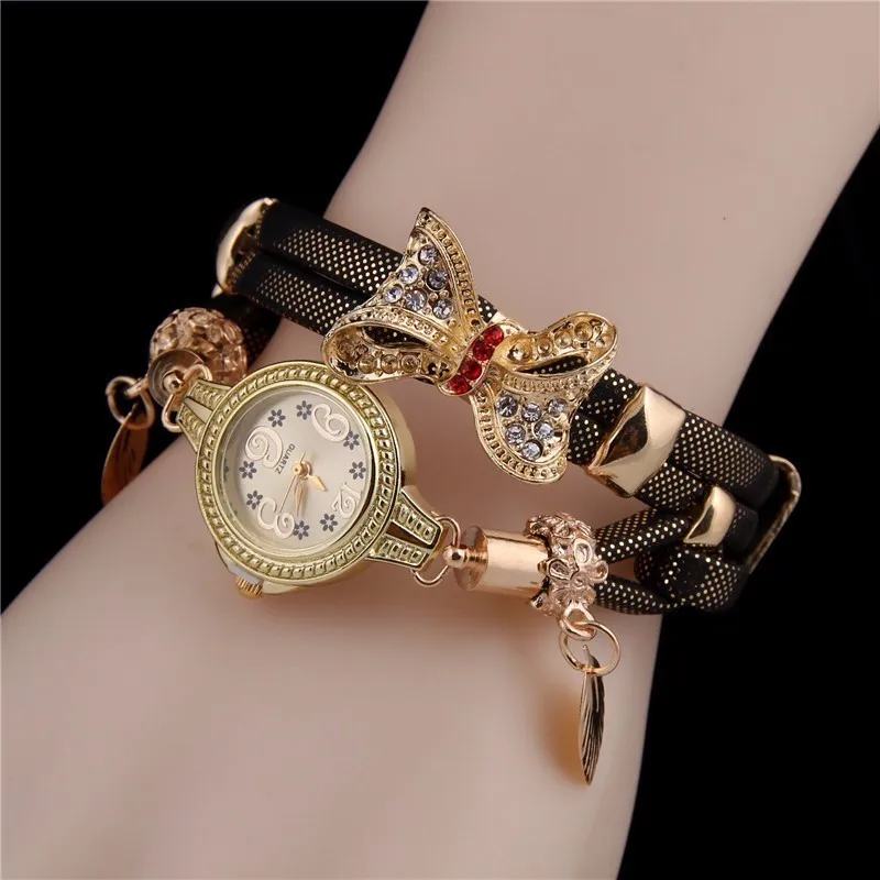 Fashion Luxury Women Bracelet Watch Gold Bow Dress Watch Ladies Wristwatches Female Watch Clock Relogio Feminino Drop Shipping
Fashion Luxury Women Bracelet Watch Gold Bow Dress Watch Ladies Wristwatches Female Watch Clock Relogio Feminino Drop Shipping