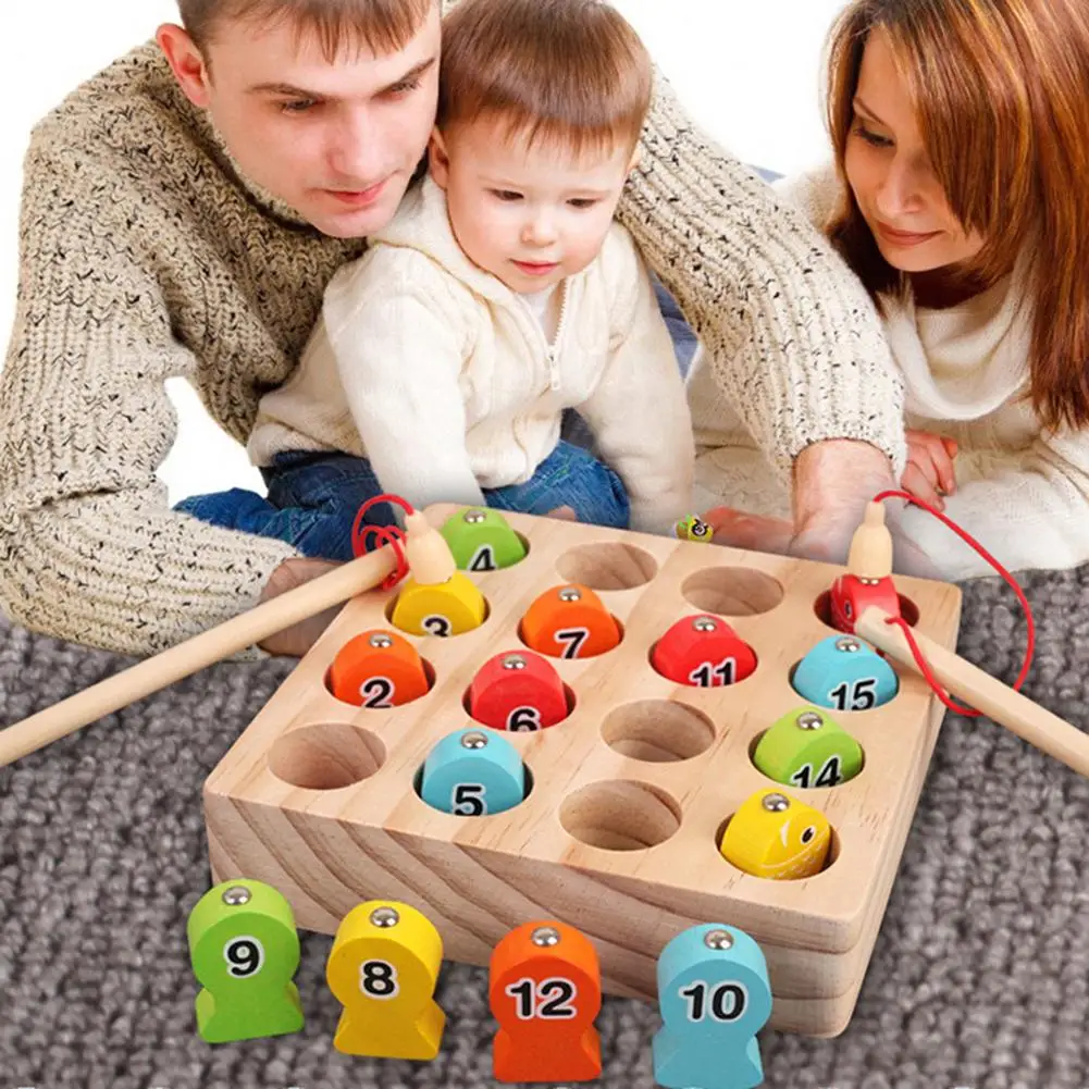 Wooden Magnetic Fishing Game Educational Toys Parent-child Interactive Game Set For Children Aged 3 And Over
Wooden Magnetic Fishing Game Educational Toys Parent-child Interactive Game Set For Children Aged 3 And Over