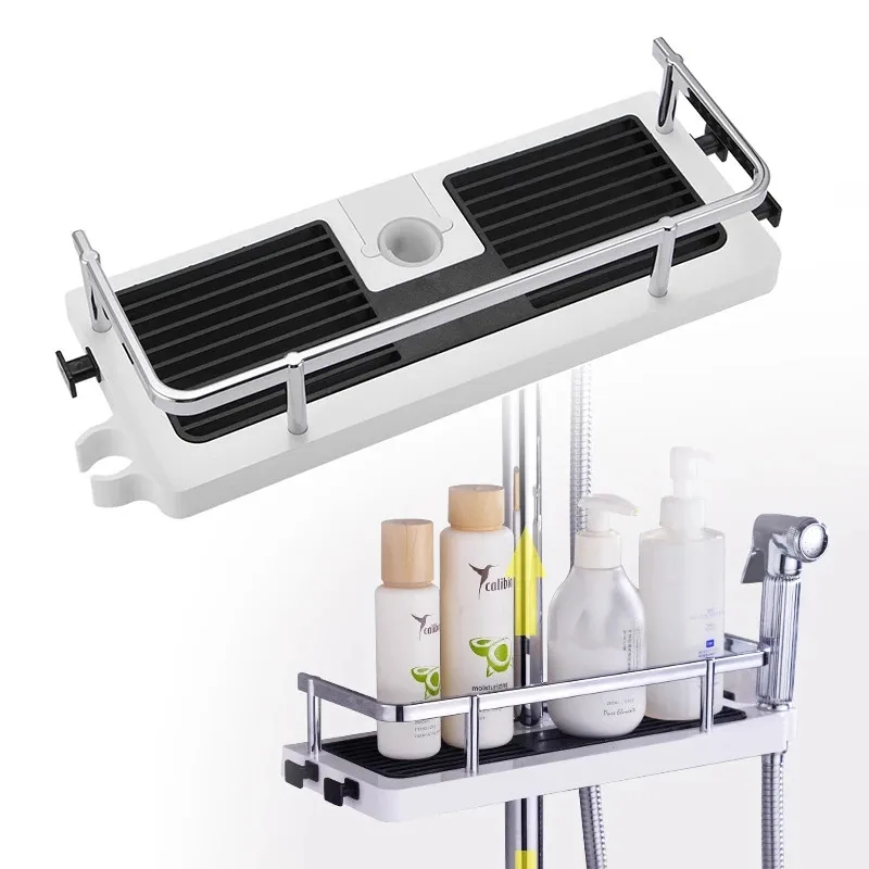 Shower Storage Rack Organizer Bathroom Pole Shelves Shampoo Tray Stand Single Tier No Drilling Lifting Rod Shower Head Holder
Shower Storage Rack Organizer Bathroom Pole Shelves Shampoo Tray Stand Single Tier No Drilling Lifting Rod Shower Head Holder