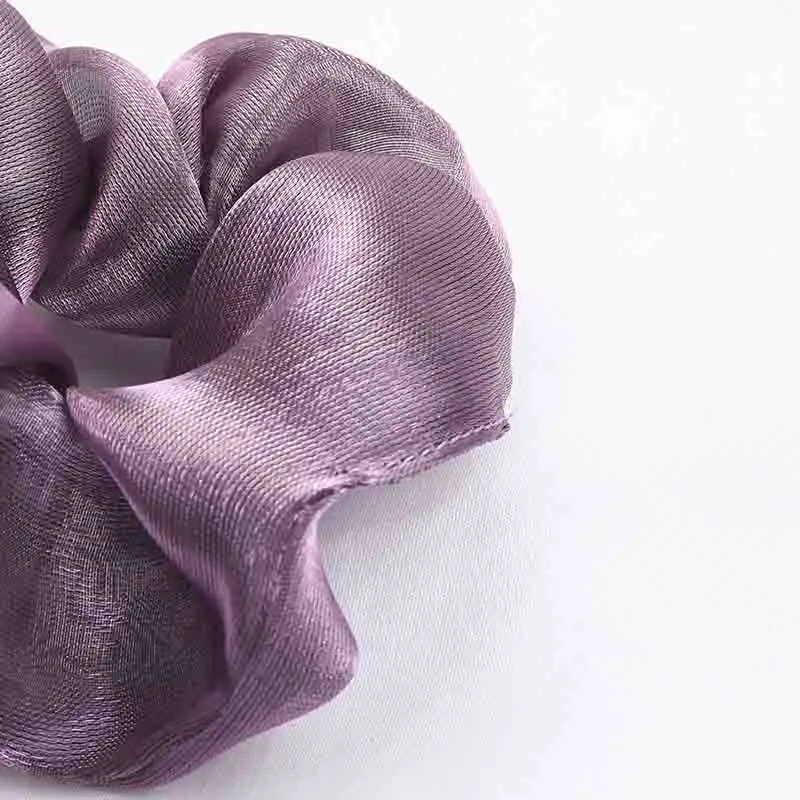 1PCS Organza Silk Bright Solid Color Scrunchies Elastic Hair Bands Ties Women Girls Ponytail Holder Hair Rope Hair Accessories 
1PCS Organza Silk Bright Solid Color Scrunchies Elastic Hair Bands Ties Women Girls Ponytail Holder Hair Rope Hair Accessories
