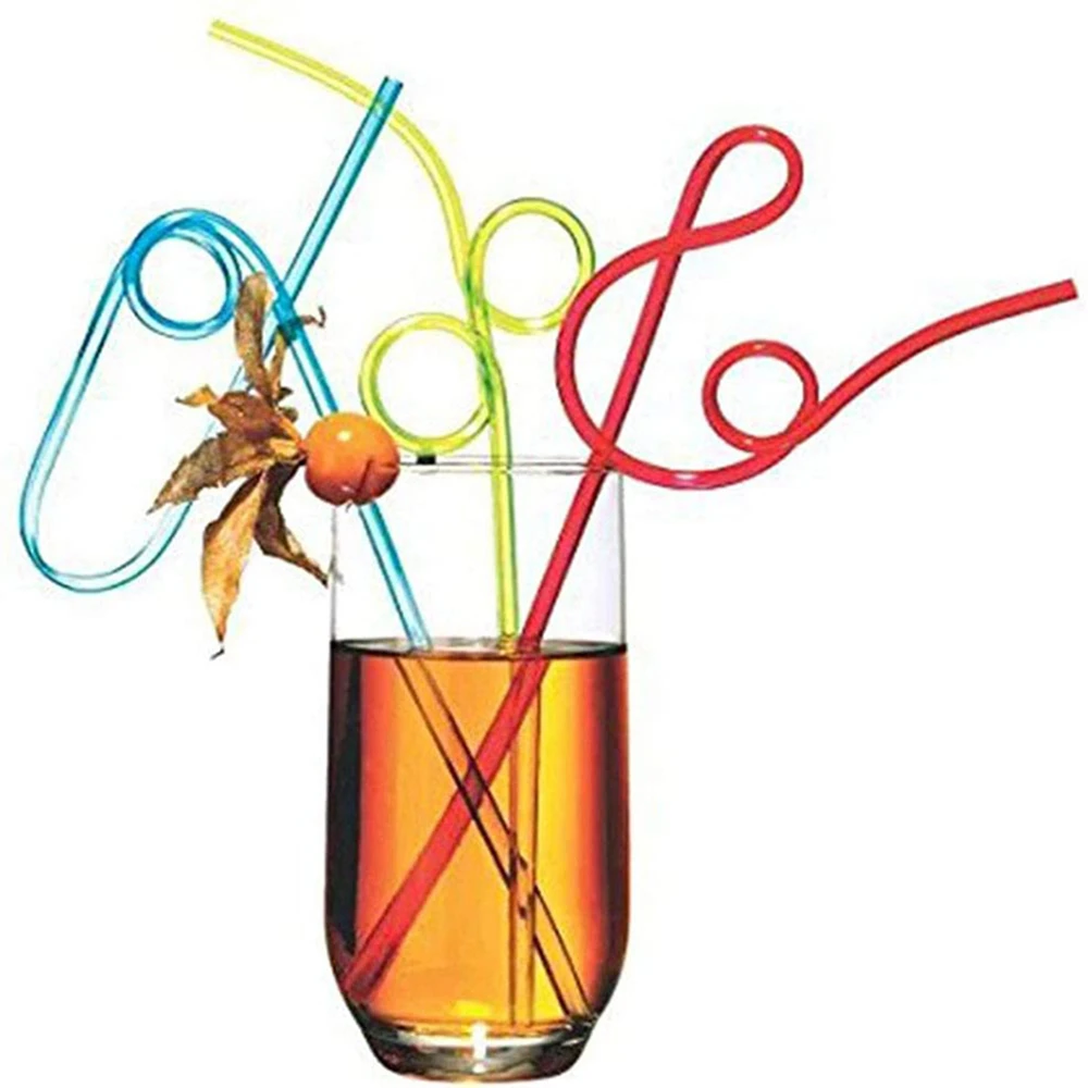 Disposable Drinking Straws Creative Colorful Crazy Curly Plastic Drinking Straws Home Restaurant Bar Party Decorative Supplies
Disposable Drinking Straws Creative Colorful Crazy Curly Plastic Drinking Straws Home Restaurant Bar Party Decorative Supplies