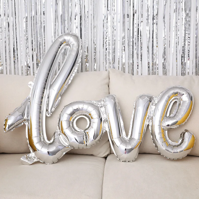 1pc Ligatures Love Letter Foil Balloon Anniversary Wedding Valentines Birthday Party Decoration Champagne Cup Photo Props
1pc Ligatures Love Letter Foil Balloon Anniversary Wedding Valentines Birthday Party Decoration Champagne Cup Photo Props