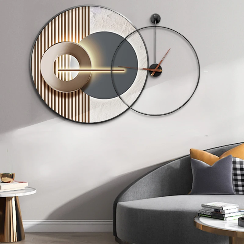 Modern Simplicity Living Room Decoration Wall Clock Home Decor Light Luxury Creative Watch With Decorative Painting Wall Hanging
Modern Simplicity Living Room Decoration Wall Clock Home Decor Light Luxury Creative Watch With Decorative Painting Wall Hanging