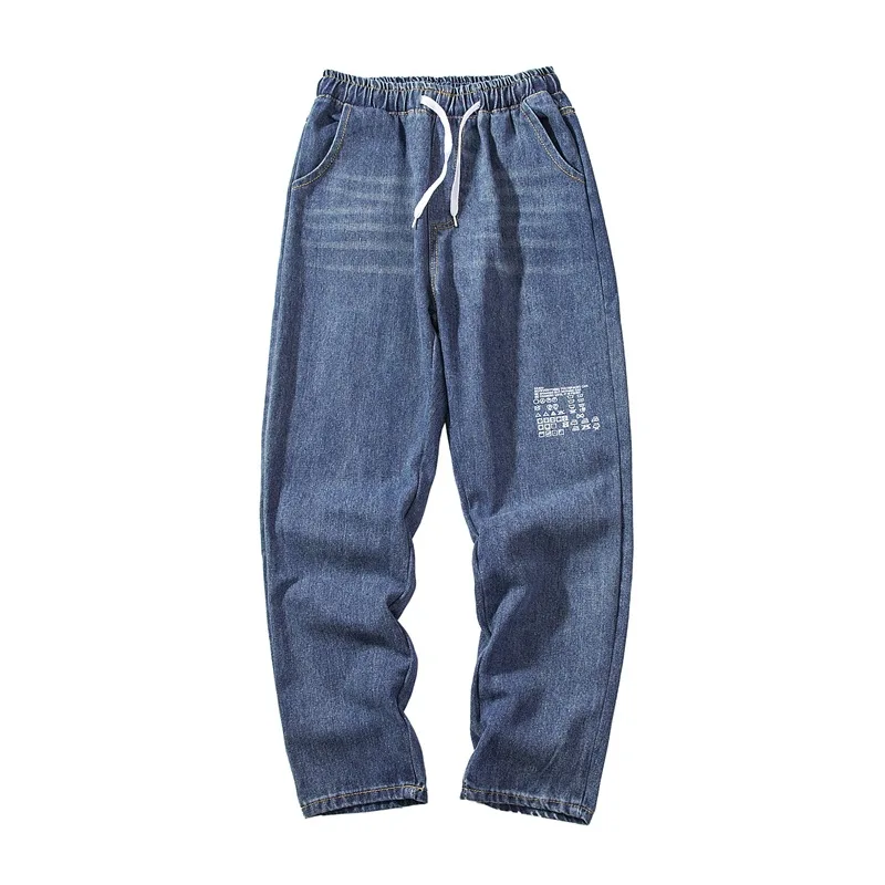 Spring And Summer 2022 Denim Jeans Men's Straight Loose Daddy Pants Printed Cropped Pants Trend Korean Wild Wide Leg Trouser
Spring And Summer 2022 Denim Jeans Men's Straight Loose Daddy Pants Printed Cropped Pants Trend Korean Wild Wide Leg Trouser
