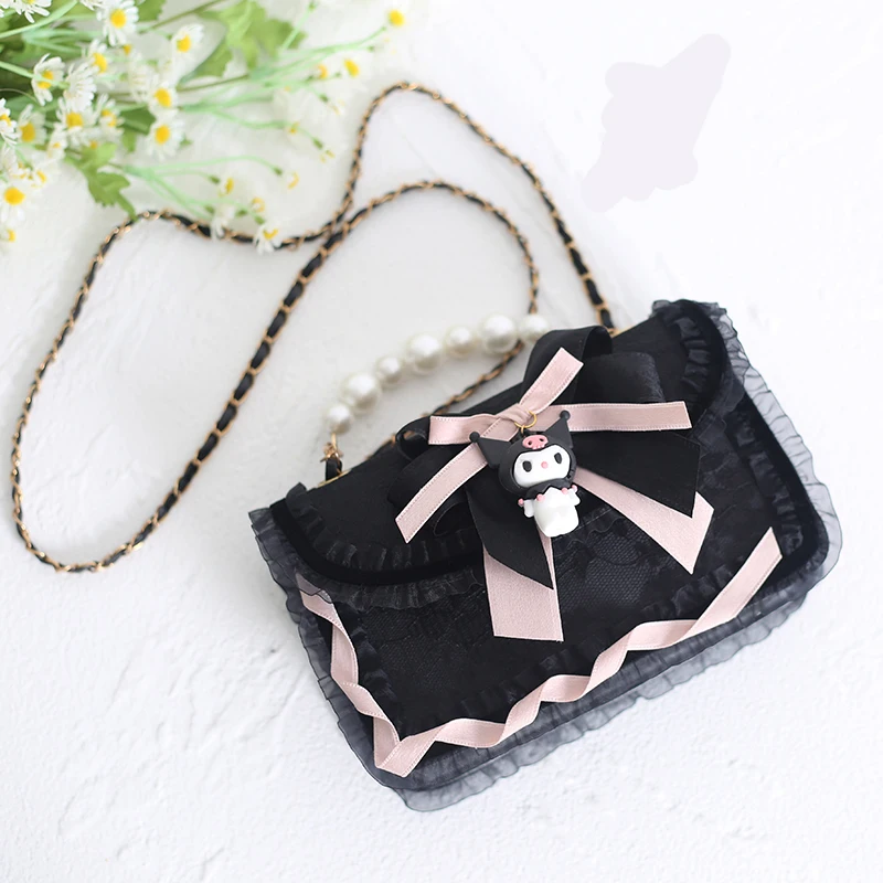 Милая Униформа Kawali Kuromi Mymelody Cinnamorol JK Lolita Plushie кружевной мессенджер жемчужная цепочка ручная сумка сумки через плечо подарок для девушки
Милая Униформа Kawali Kuromi Mymelody Cinnamorol JK Lolita Plushie кружевной мессенджер жемчужная цепочка ручная сумка сумки через плечо подарок для девушки