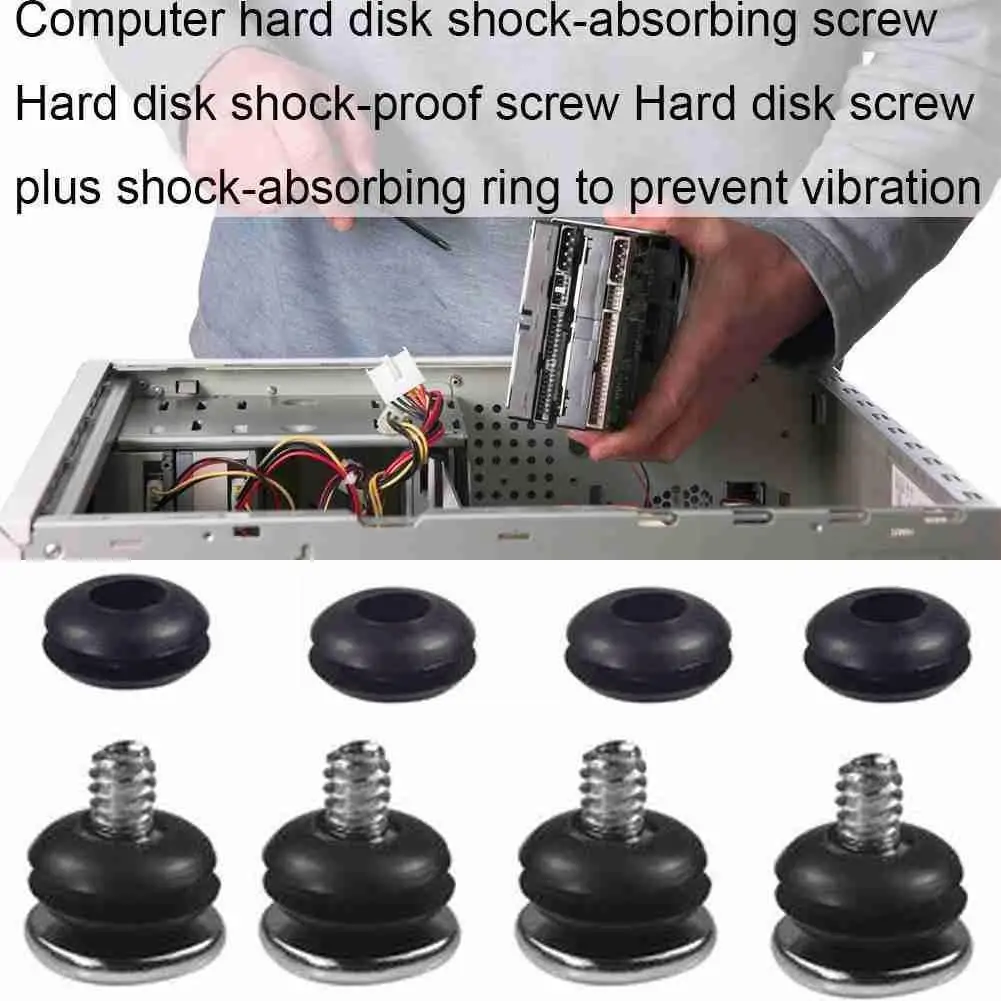 Four One-bag Silver Computer Hard Drive Shock-absorbing Computer Ring With Screws Shock-absorbing Accessories X8i3
Four One-bag Silver Computer Hard Drive Shock-absorbing Computer Ring With Screws Shock-absorbing Accessories X8i3
