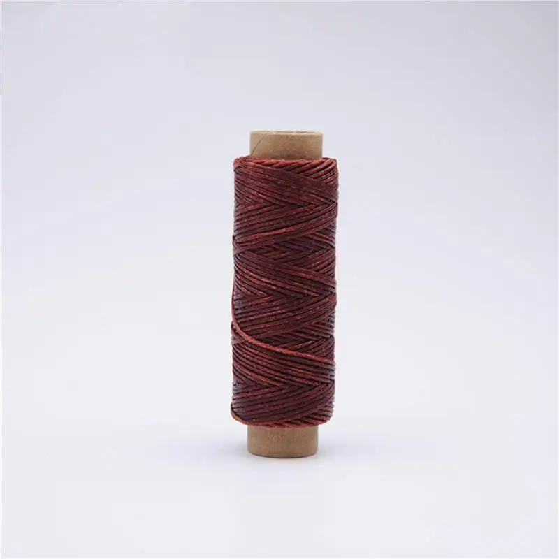 50M 150D 0.8Mm Flat Waxed Sewing Line Thickness Waxed Thread For Leather Waxed Cord For Leather Craft Hand Stitching Thread
50M 150D 0.8Mm Flat Waxed Sewing Line Thickness Waxed Thread For Leather Waxed Cord For Leather Craft Hand Stitching Thread