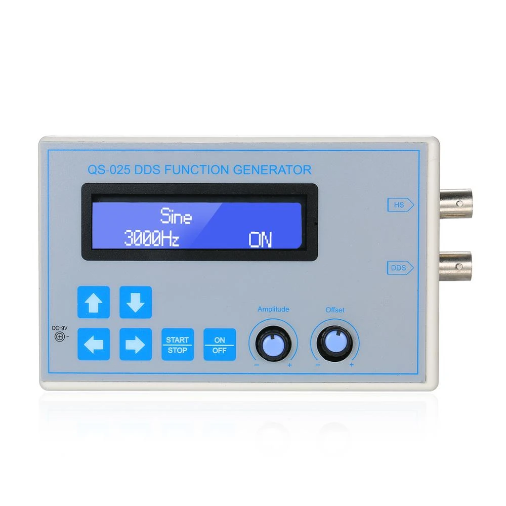 DC9V 1Hz-65534Hz DDS Function Signal Generator Sine Square Triangle Sawtooth Low Frequency LCD Display USB Cable High Quality
DC9V 1Hz-65534Hz DDS Function Signal Generator Sine Square Triangle Sawtooth Low Frequency LCD Display USB Cable High Quality