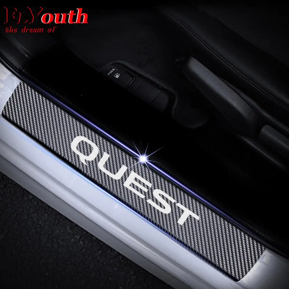Car Door Sill Scuff Plate For Nissan Quest Reflective 4D Carbon Fiber Sticker Welcome Pedal Threshold Auto Accessories 4Pcs/set
Car Door Sill Scuff Plate For Nissan Quest Reflective 4D Carbon Fiber Sticker Welcome Pedal Threshold Auto Accessories 4Pcs/set