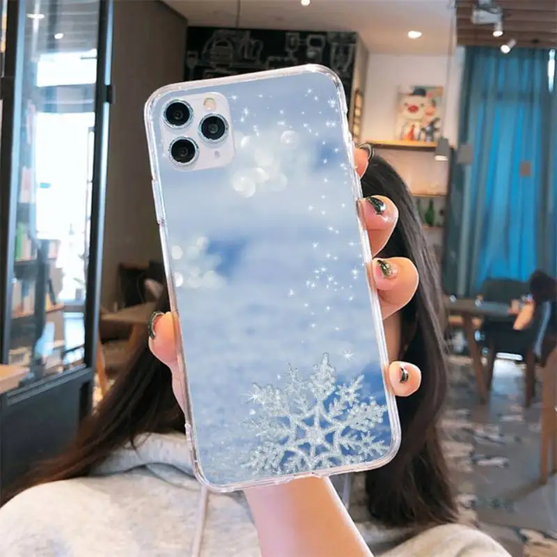 Christmas Snow flake Phone Case Transparent for iPhone 6 7 8 11 12 s mini pro X XS XR MAX Plus se cover funda shell
Christmas Snow flake Phone Case Transparent for iPhone 6 7 8 11 12 s mini pro X XS XR MAX Plus se cover funda shell