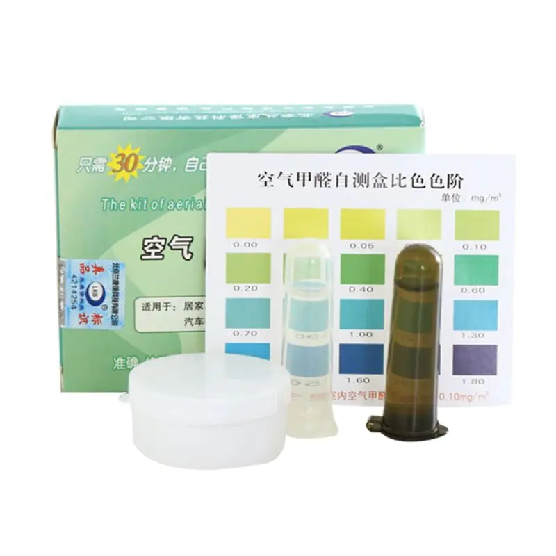 1 Set Household Air Formaldehyde (HCHO) TVOC DIY Test Detection Kit Self-Test Box Test Tube Colorimetric Card Absorbent Detector
1 Set Household Air Formaldehyde (HCHO) TVOC DIY Test Detection Kit Self-Test Box Test Tube Colorimetric Card Absorbent Detector