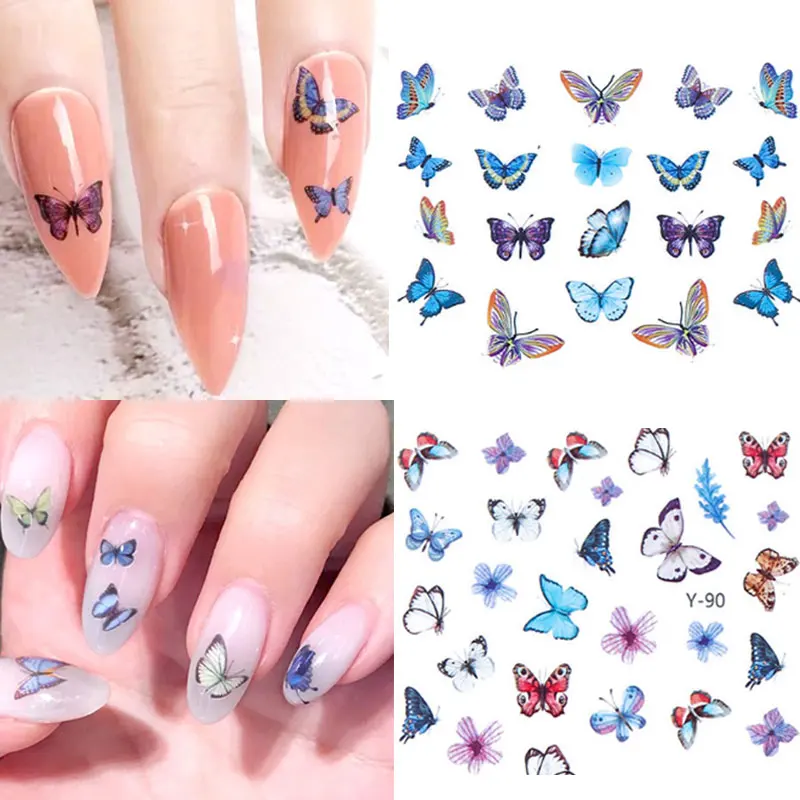3D Butterfly Nail Art Stickers Adhesive Sliders Colorful Flowers Nail Transfer Decals Foils Wraps Nail Art Decorations 
3D Butterfly Nail Art Stickers Adhesive Sliders Colorful Flowers Nail Transfer Decals Foils Wraps Nail Art Decorations