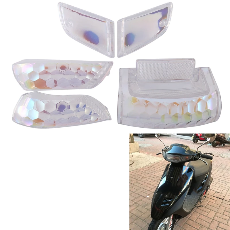 Top!-Motorcycle Front Turn Signal Shell Rear Brake Lamp Cover Rear Tail Lamp Cover for Honda DIO50 AF17 AF18 AF25 
Top!-Motorcycle Front Turn Signal Shell Rear Brake Lamp Cover Rear Tail Lamp Cover for Honda DIO50 AF17 AF18 AF25