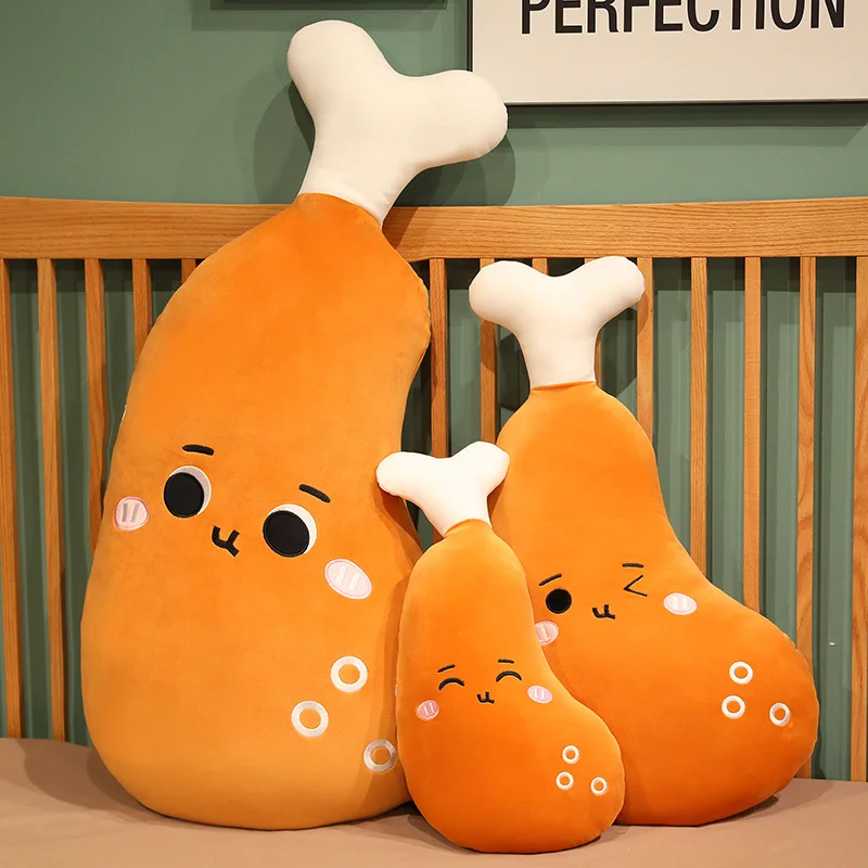 Simulation Food Chicken Leg Plush Pillow Real Life Drumsticks With 3 Expressions Cute Cushion Toys for Kids Girls Birthday Gift 
Simulation Food Chicken Leg Plush Pillow Real Life Drumsticks With 3 Expressions Cute Cushion Toys for Kids Girls Birthday Gift