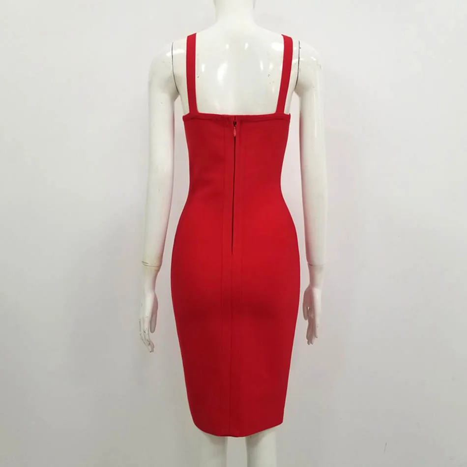 Ailigou Fashion Ladies Red Sleeveless Hollow Backless Zipper Hips Nightclub Rayon Bandage Knee Length Sexy Party Dress 
Ailigou Fashion Ladies Red Sleeveless Hollow Backless Zipper Hips Nightclub Rayon Bandage Knee Length Sexy Party Dress