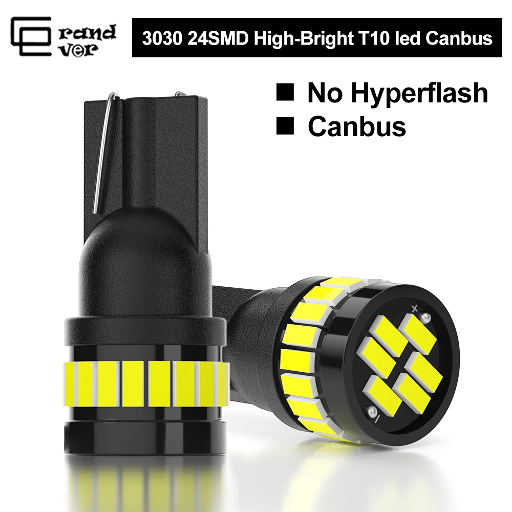 1PCS Super Bright T10 LED W5W 194 Bulb Turn Singal Light 3014 24W Car Accessories License Plate Lights Reading Lamp for Auto 12V
1PCS Super Bright T10 LED W5W 194 Bulb Turn Singal Light 3014 24W Car Accessories License Plate Lights Reading Lamp for Auto 12V