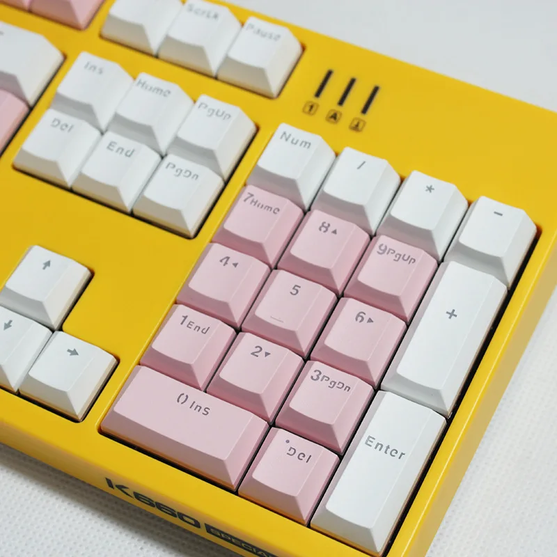 104pcs PBT Keycaps With Double Color Injection Porcess Transparent Character For Mechanical Gaming Keyboard
104pcs PBT Keycaps With Double Color Injection Porcess Transparent Character For Mechanical Gaming Keyboard