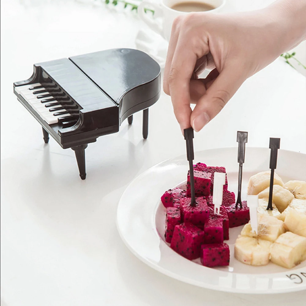 10pcs/Set Piano Fruit Forks Creative Dessert Forks Food Picks Bento Lunch Party Decoration Kitchen Vegetable And Fruits Tools
10pcs/Set Piano Fruit Forks Creative Dessert Forks Food Picks Bento Lunch Party Decoration Kitchen Vegetable And Fruits Tools