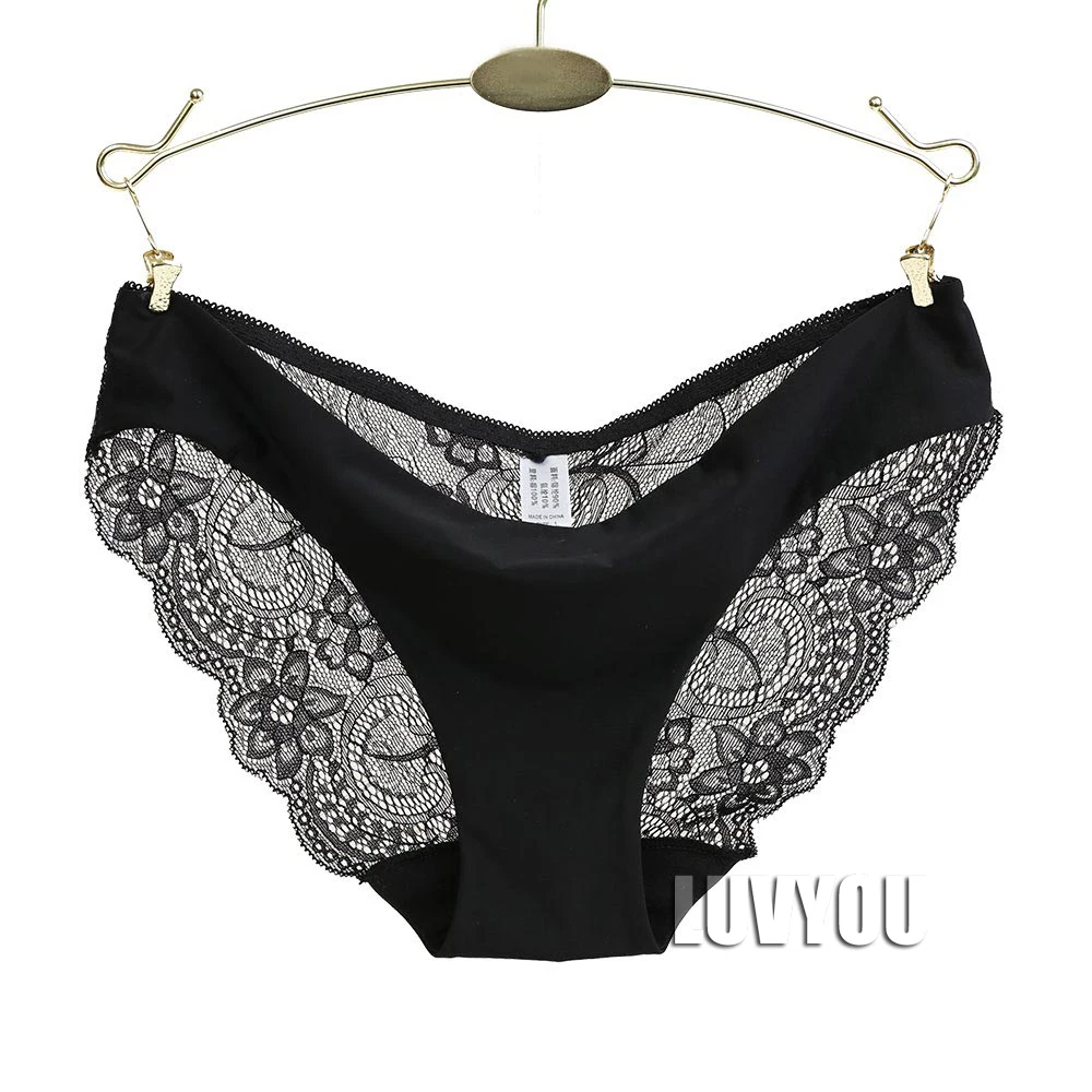 Sexy Women's Panties Seamless Lingerie Transparent Lace Bikini Briefs Plus size Lady Girl Underwear Cotton Fabric Intimates Top
Sexy Women's Panties Seamless Lingerie Transparent Lace Bikini Briefs Plus size Lady Girl Underwear Cotton Fabric Intimates Top