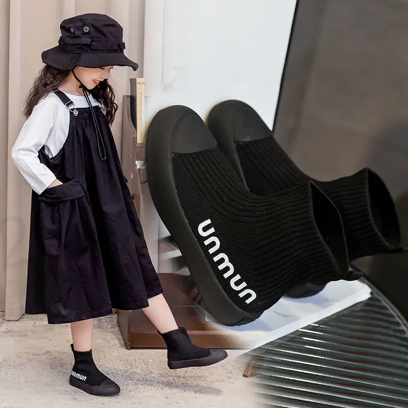Girls Boots Kids 2021 Spring Autumn Children's Boys Fashion Wide Black Breathable Socket Slip-on Baby Shoes Kid Girl Ankle Boot
Girls Boots Kids 2021 Spring Autumn Children's Boys Fashion Wide Black Breathable Socket Slip-on Baby Shoes Kid Girl Ankle Boot