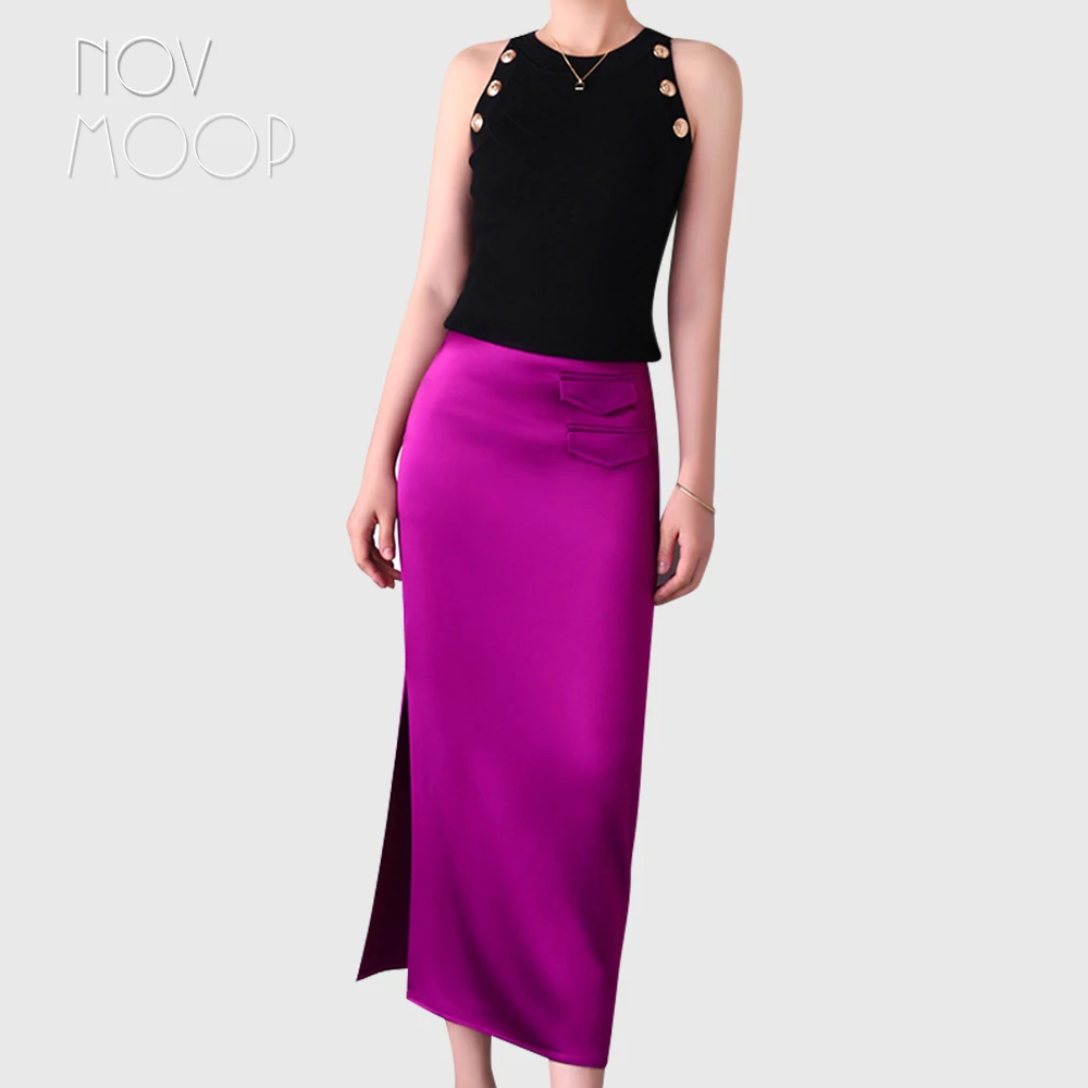 Novmoop sexy elegant women skirt middle calf length dense silky satin acetate fabric top grade workmanship MUST HAVE LT3534
Novmoop sexy elegant women skirt middle calf length dense silky satin acetate fabric top grade workmanship MUST HAVE LT3534