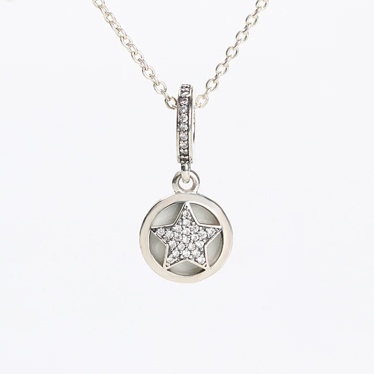 Amas S925 Sterling Silver Diamond Friendship Star Pendant Enamel White Bracelet Charm Pendant 
Amas S925 Sterling Silver Diamond Friendship Star Pendant Enamel White Bracelet Charm Pendant