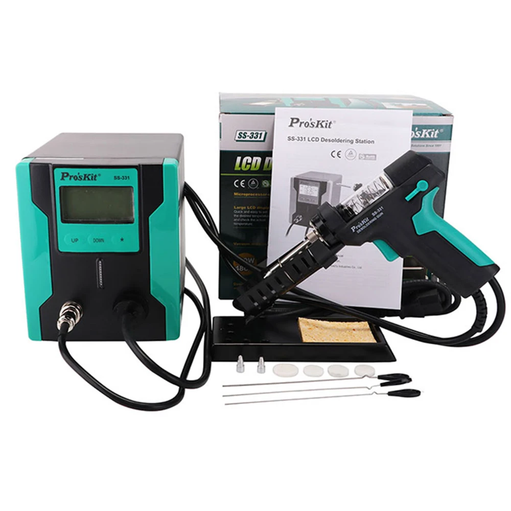 Solder sation Pro's kit SS331 Electric automatic soldering iron tin remover strong tin gun disassembly soldering tin gun
Solder sation Pro's kit SS331 Electric automatic soldering iron tin remover strong tin gun disassembly soldering tin gun