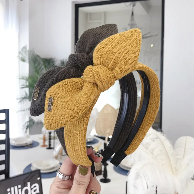 New Fashion Women Hairband Knitted Headband Big Bow Knot Headwear Center Knot Hairband Adult Hair Accessories
New Fashion Women Hairband Knitted Headband Big Bow Knot Headwear Center Knot Hairband Adult Hair Accessories