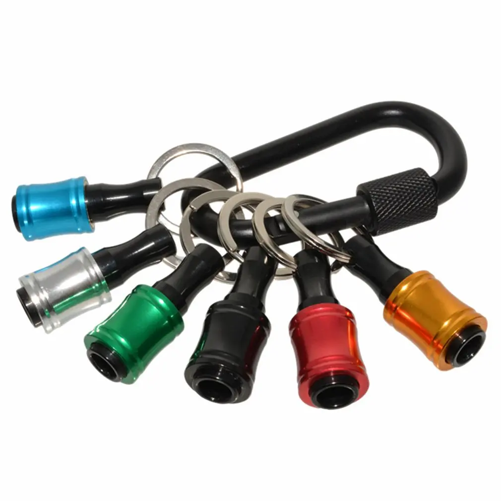 6pcs Aluminum Alloy Extension Rod Hex Shank Screwdriver Bit Holder 1/4 Keychain Quick Release Easily Carrying Lightweight Tool
6pcs Aluminum Alloy Extension Rod Hex Shank Screwdriver Bit Holder 1/4 Keychain Quick Release Easily Carrying Lightweight Tool