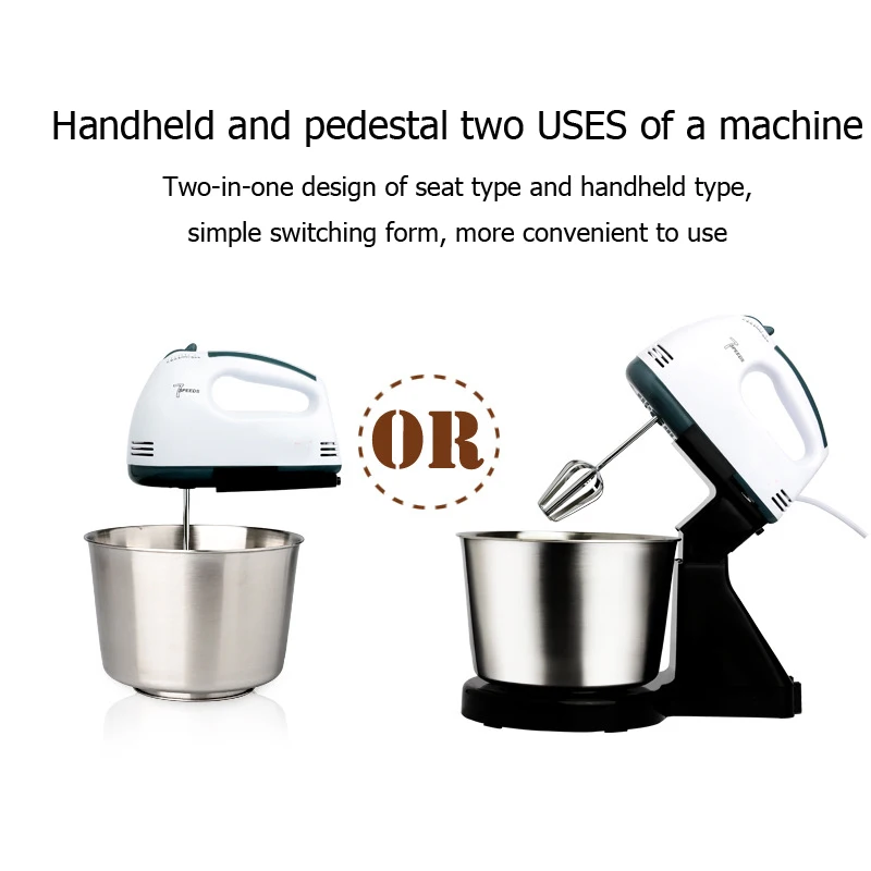 Electric Food Mixer Table &Stand Cake Dough Mixer Handheld Egg Beater Blender Baking Whipping Cream Machine 7 Speed
Electric Food Mixer Table &Stand Cake Dough Mixer Handheld Egg Beater Blender Baking Whipping Cream Machine 7 Speed