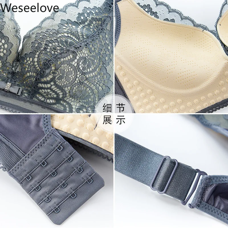 Plus Size Bra Sexy Bra Lace Bra for Women Non-Steel Ring Sexy Push Up Bra Women's Soutien Gorge Femme Breast Adjustable E77-4
Plus Size Bra Sexy Bra Lace Bra for Women Non-Steel Ring Sexy Push Up Bra Women's Soutien Gorge Femme Breast Adjustable E77-4
