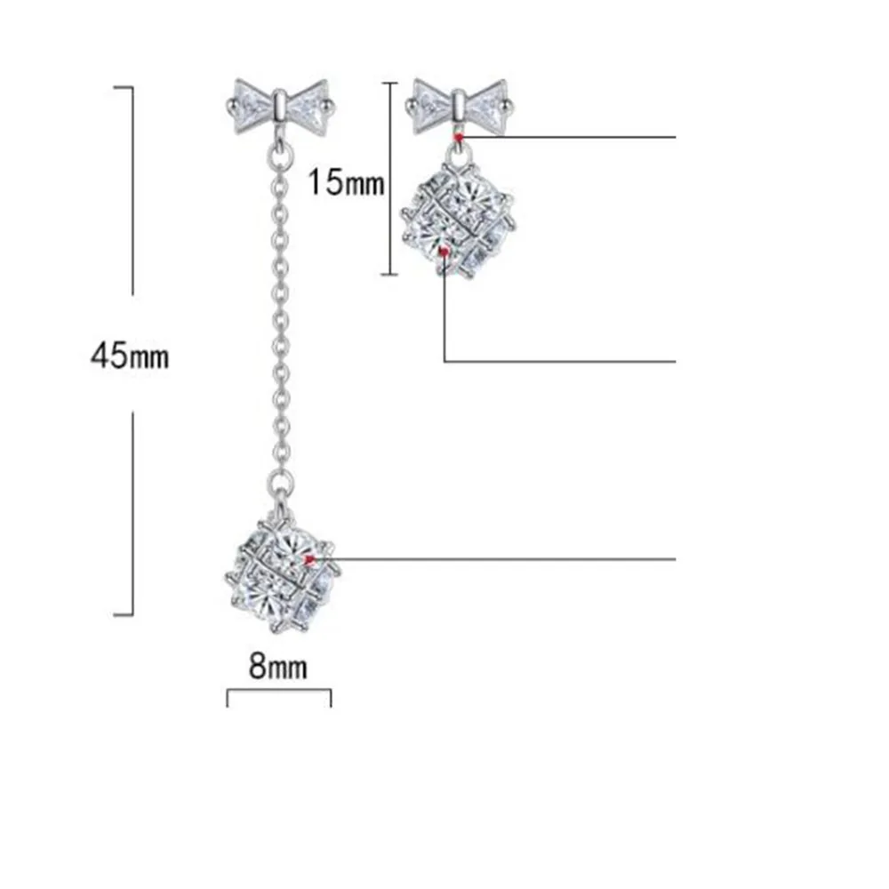 925 Sterling Silver New Jewelry High Quality Woman Fashion Earrings Retro Long Tassel Bow Cubic Zirconia Pop Hook Earrings
925 Sterling Silver New Jewelry High Quality Woman Fashion Earrings Retro Long Tassel Bow Cubic Zirconia Pop Hook Earrings