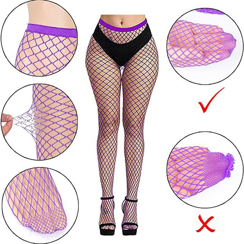 

4PC Female Sexy Lingerie Hollow Out Fishnet Tights Pantyhose Babydoll Net Stockings Sexy Underwear Erotic Costume Porno Lenceria