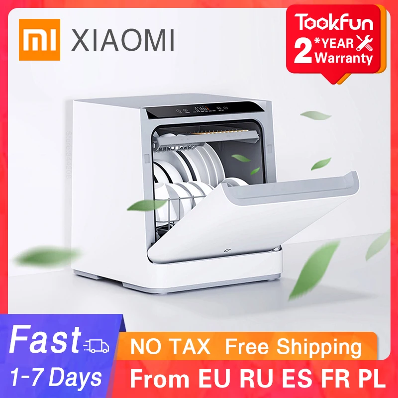 Набор для мытья посуды XIAOMI MIJIA миниатюрная настольная Посудомоечная машина дома