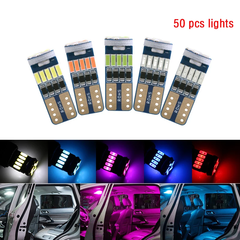 Free Shipping 50pcs T10 W5W Car Led Lights Canbus No Error For Auto Interior Dome Lamp White Yellow Red 12V 5w Signal Diode Bulb
Free Shipping 50pcs T10 W5W Car Led Lights Canbus No Error For Auto Interior Dome Lamp White Yellow Red 12V 5w Signal Diode Bulb