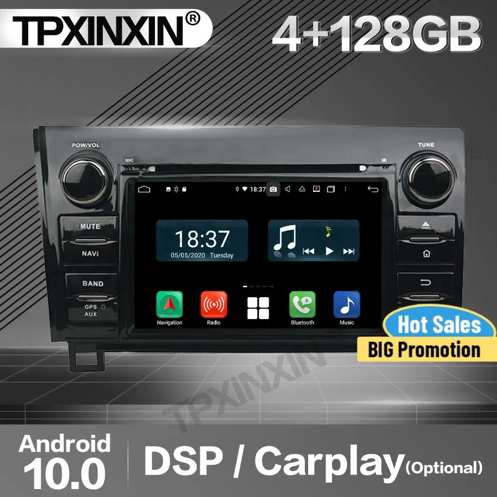 4+128G Carplay Car Radio 2 Din Stereo Receiver Android For Toyota Sequoia Tundra 2010 2011 2012 GPS Navi Player Audio Head Unit
4+128G Carplay Car Radio 2 Din Stereo Receiver Android For Toyota Sequoia Tundra 2010 2011 2012 GPS Navi Player Audio Head Unit