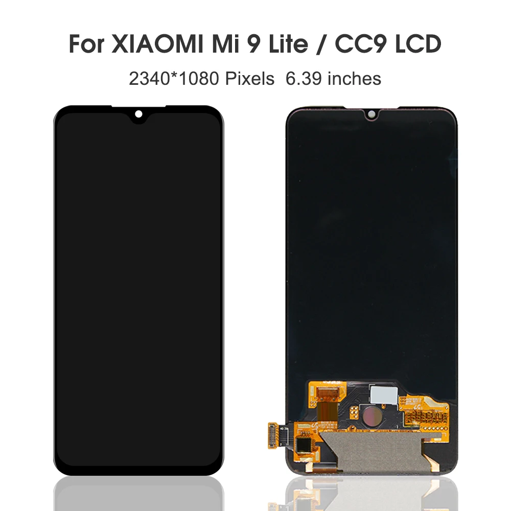 6.39'' Super AMOLED For Xiaomi CC9 LCD Mi CC9 Display Touch Screen Digitizer Assembly Replacement Parts For MI 9 Lite Display 
6.39'' Super AMOLED For Xiaomi CC9 LCD Mi CC9 Display Touch Screen Digitizer Assembly Replacement Parts For MI 9 Lite Display