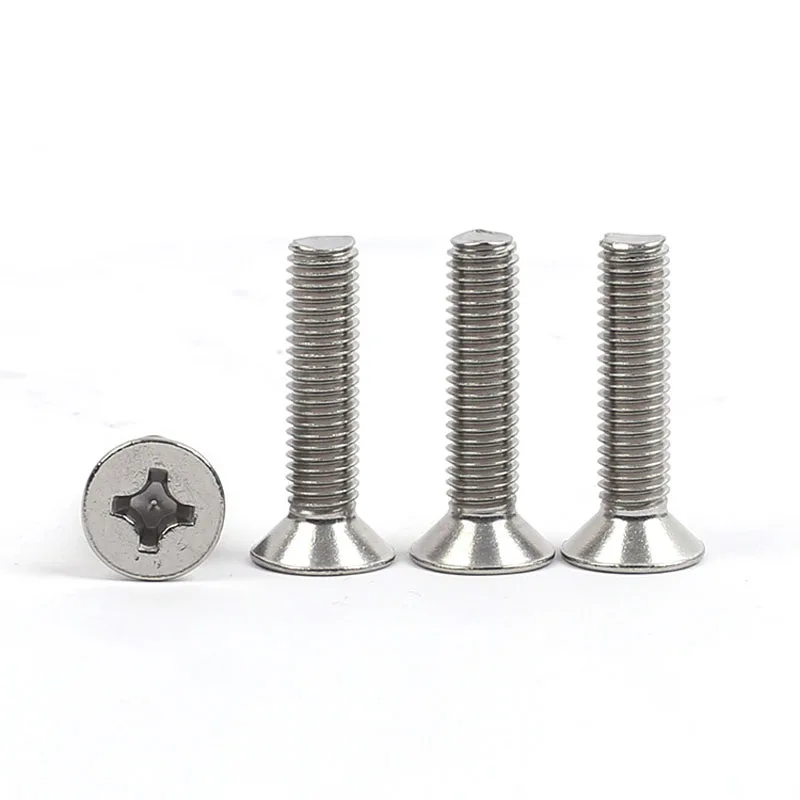 316 Stainless Steel Phillips Countersunk Screw Bolt Flat Head and End Screws Metric Machine Screw Bolt M1.6 M2 M2.5 M3 M4
316 Stainless Steel Phillips Countersunk Screw Bolt Flat Head and End Screws Metric Machine Screw Bolt M1.6 M2 M2.5 M3 M4