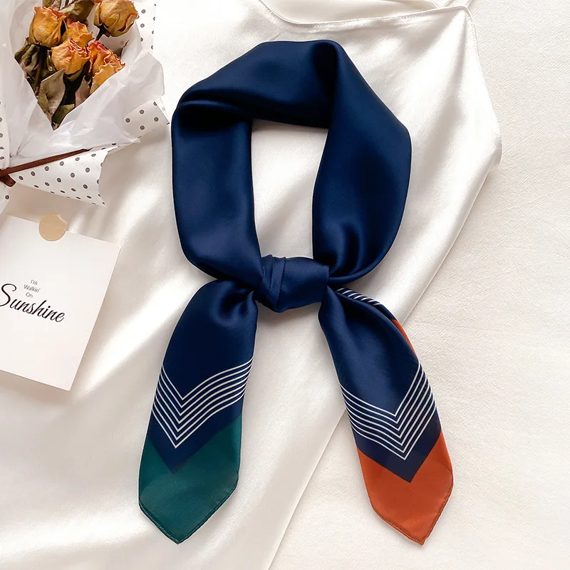 2022 New Square Silk Scarf Women Plain Striped Line Shawls and Wraps Fashion Bag Scarfs Bandanas 70*70Cm SP1459
2022 New Square Silk Scarf Women Plain Striped Line Shawls and Wraps Fashion Bag Scarfs Bandanas 70*70Cm SP1459