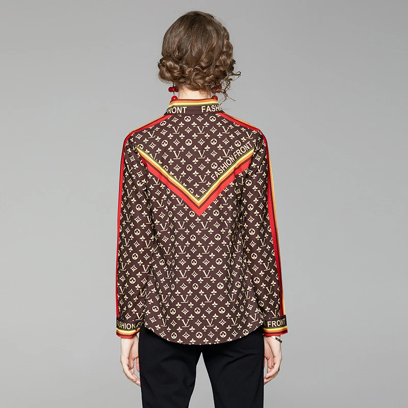Spring Summer Fall Runway Vintage Letters Print Collar Long Sleeve Women Ladies Party OL Casual Top Shirts Blouse
Spring Summer Fall Runway Vintage Letters Print Collar Long Sleeve Women Ladies Party OL Casual Top Shirts Blouse