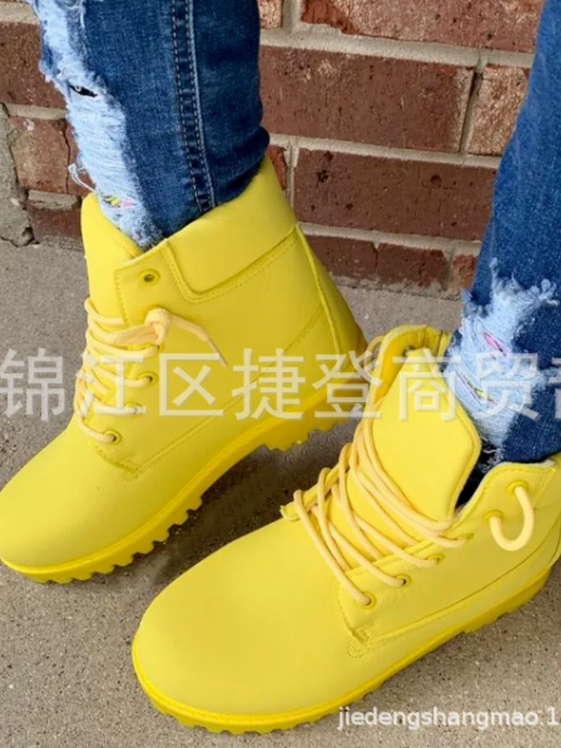 Winter Products Women Fashion Waterproof Lace Up Boots Snow Boots Flat Bottom Anti Slip Comfortable Warm Hot Women Boots 
Winter Products Women Fashion Waterproof Lace Up Boots Snow Boots Flat Bottom Anti Slip Comfortable Warm Hot Women Boots
