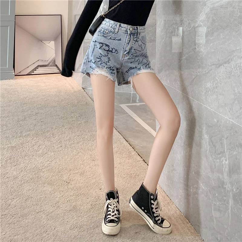 Letter print shorts ladies summer shorts women zipper button denim hotpants oversized loose hip hop streetwear hole booty shorts
Letter print shorts ladies summer shorts women zipper button denim hotpants oversized loose hip hop streetwear hole booty shorts