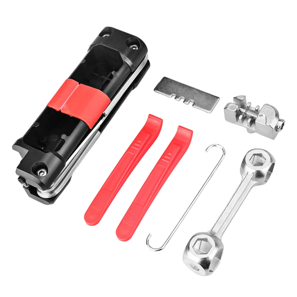 Folding Bicycle Tire Repair Kits Kit 14 In 1 Multifunctional Portable Bicycle Multitool Set For Road Mountain Bikes Cycling Tool
Folding Bicycle Tire Repair Kits Kit 14 In 1 Multifunctional Portable Bicycle Multitool Set For Road Mountain Bikes Cycling Tool