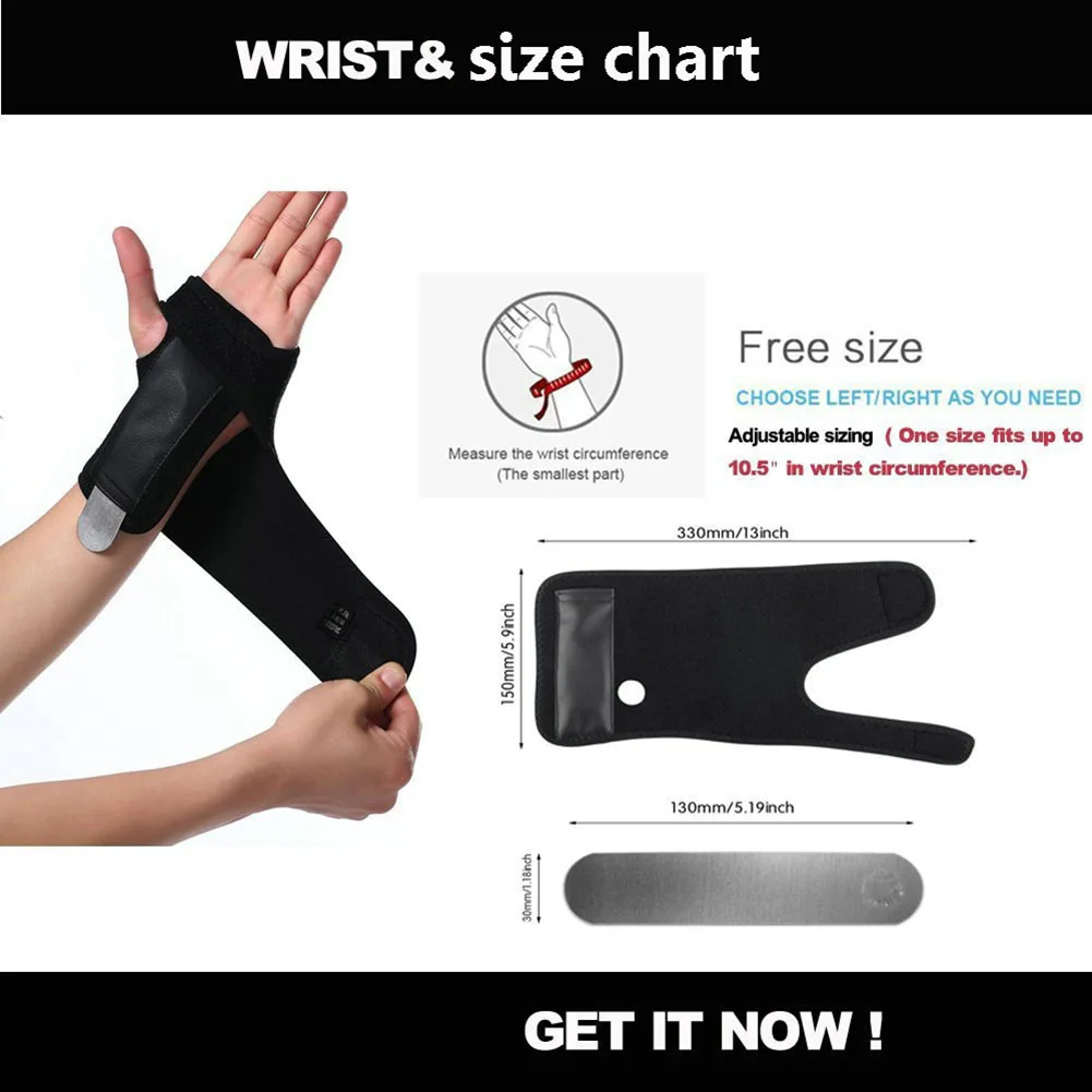 Removable Adjustable Wristband Steel Support Carpal Tunnel Splint Wrap Protector for Arthritis Sprain ALS88
Removable Adjustable Wristband Steel Support Carpal Tunnel Splint Wrap Protector for Arthritis Sprain ALS88