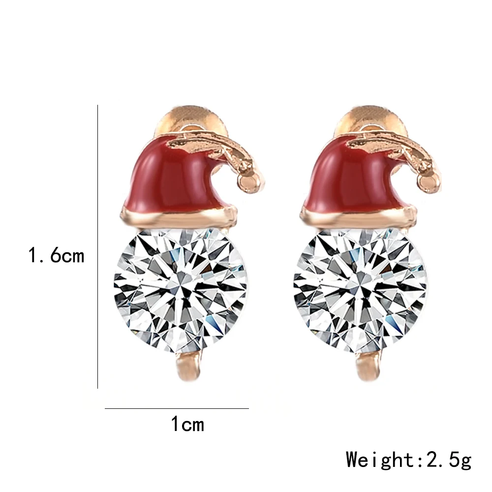 New Christmas Earrings Creative Fashion Cute Simple Christmas Hat Metal Earrings Female Accessories 2020
New Christmas Earrings Creative Fashion Cute Simple Christmas Hat Metal Earrings Female Accessories 2020
