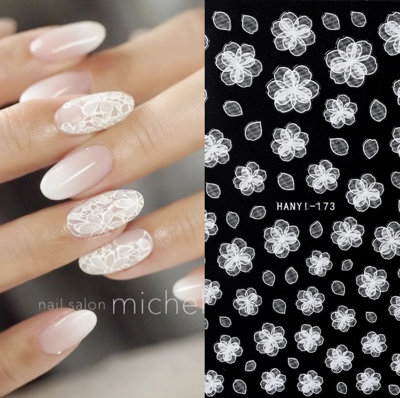 1pc Ultra-Thin White Lace Manicure Accessories Flowers Paper Nail Transfer Sticker Nail Art Adhesive Decals Stickers Gummed
1pc Ultra-Thin White Lace Manicure Accessories Flowers Paper Nail Transfer Sticker Nail Art Adhesive Decals Stickers Gummed