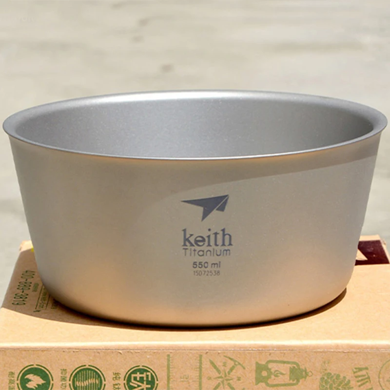 Useful Pure Titanium Bowl DIY Cake Bread Salad Mixer Dinner Round Soup Rice Bowl Camping Travel Tableware 550ml Ti5321
Useful Pure Titanium Bowl DIY Cake Bread Salad Mixer Dinner Round Soup Rice Bowl Camping Travel Tableware 550ml Ti5321