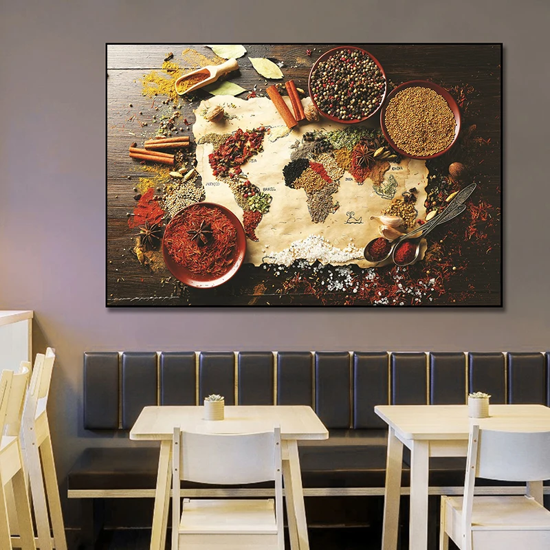 Spices Spoon Peppers Seasoning Powder Canvas Painting Kitchen Decoration Pizza Poster Prints Dining Room Wall Art Pictures Decor
Spices Spoon Peppers Seasoning Powder Canvas Painting Kitchen Decoration Pizza Poster Prints Dining Room Wall Art Pictures Decor