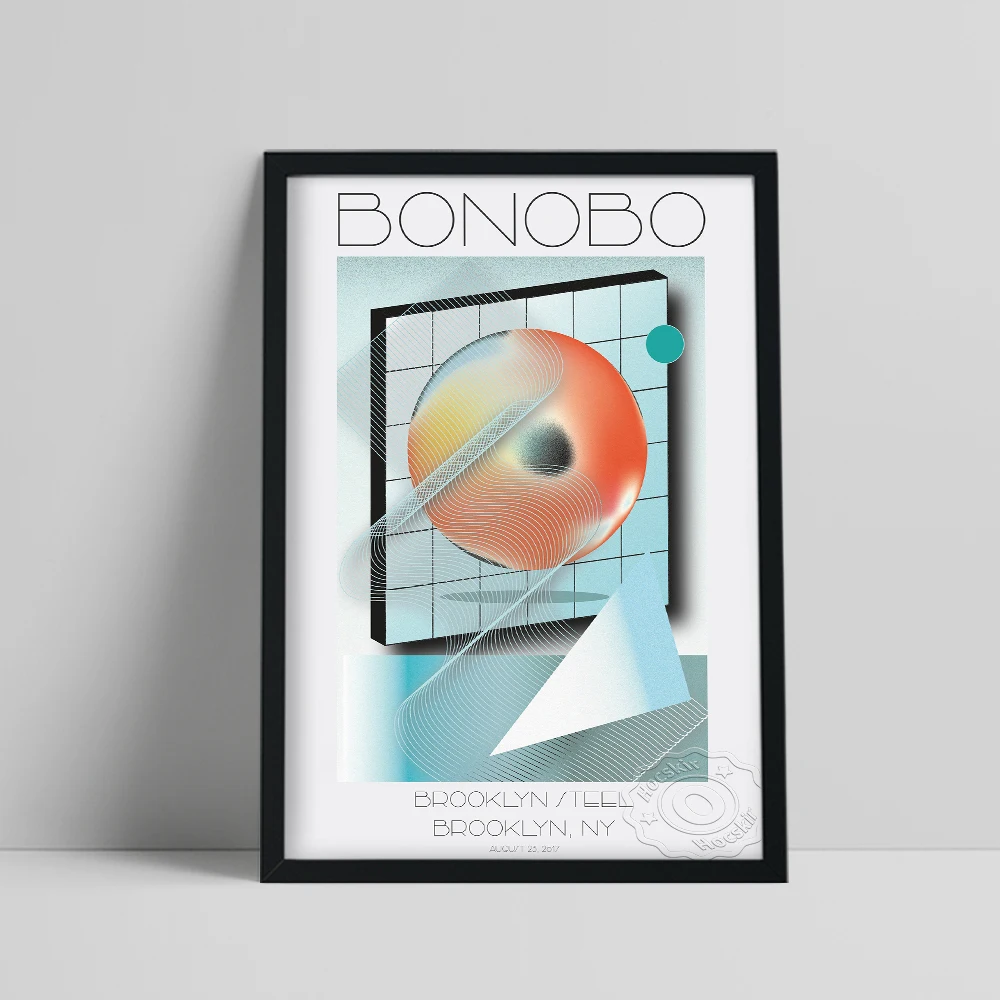 Bonobo Brooklyn Band Poster, Geometry Stereo Pattern Wall Stickers, Minimalism Circle Square Painting, Band Fans Collect Gift
Bonobo Brooklyn Band Poster, Geometry Stereo Pattern Wall Stickers, Minimalism Circle Square Painting, Band Fans Collect Gift
